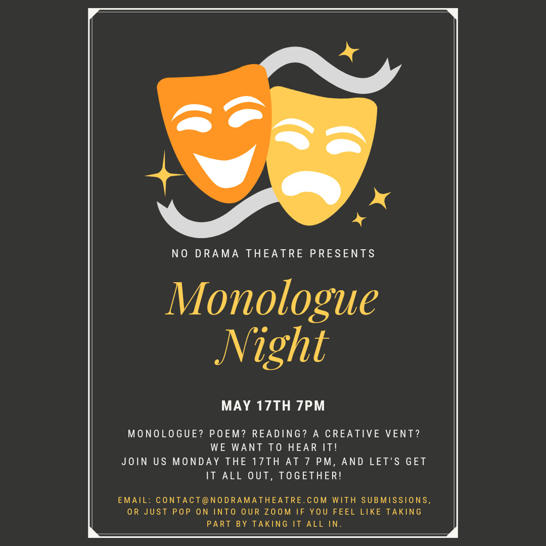 You are currently viewing Monologue Night – 17 May 2021