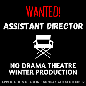 Read more about the article Assistant Director Applications Open for our Winter Production – Deadline 4 September 2022