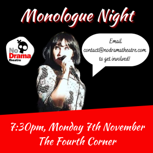 Read more about the article Monologue Night – 7 November 2022