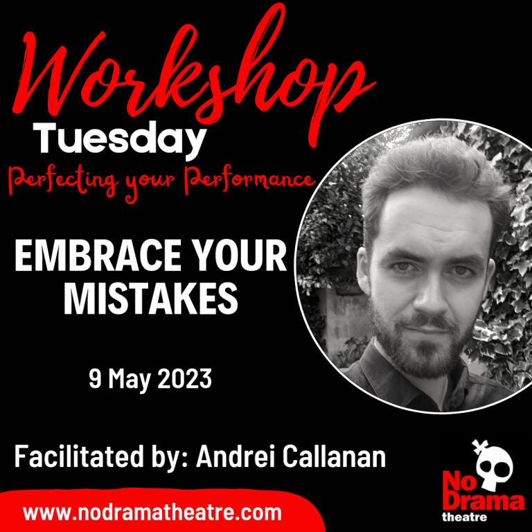 Read more about the article ‘Perfecting your Performance’ Month, Workshop 2: Embrace your Mistakes – 9 May 2023