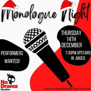 Read more about the article Monologue Night – 14 December 2023