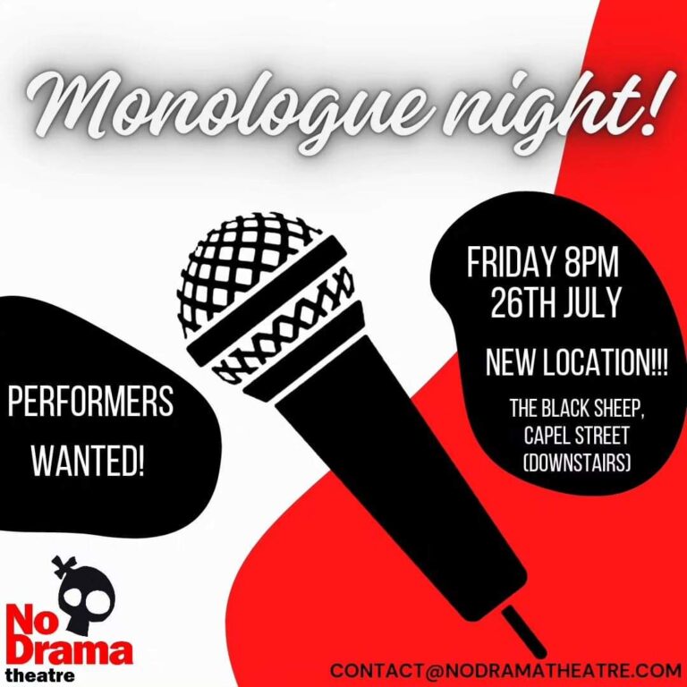 Read more about the article Monologue Night – 26 July 2024