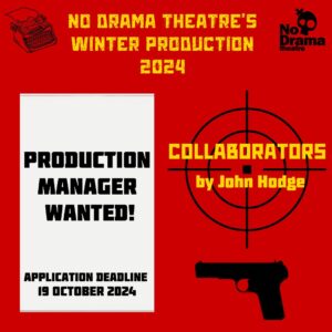 Read more about the article Production Manager Applications Open – Deadline 19 October 2024