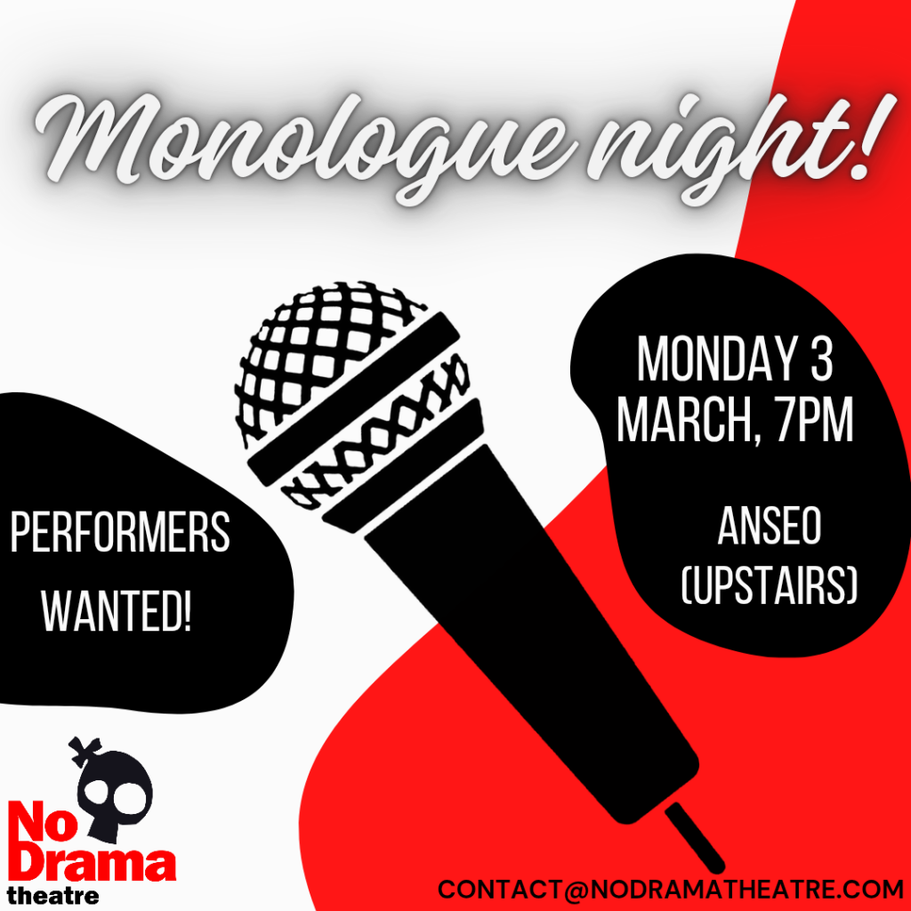 Monologue Night – 3 March 2025