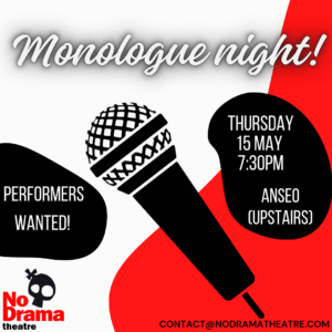 Read more about the article Monologue Night – 15 May 2025