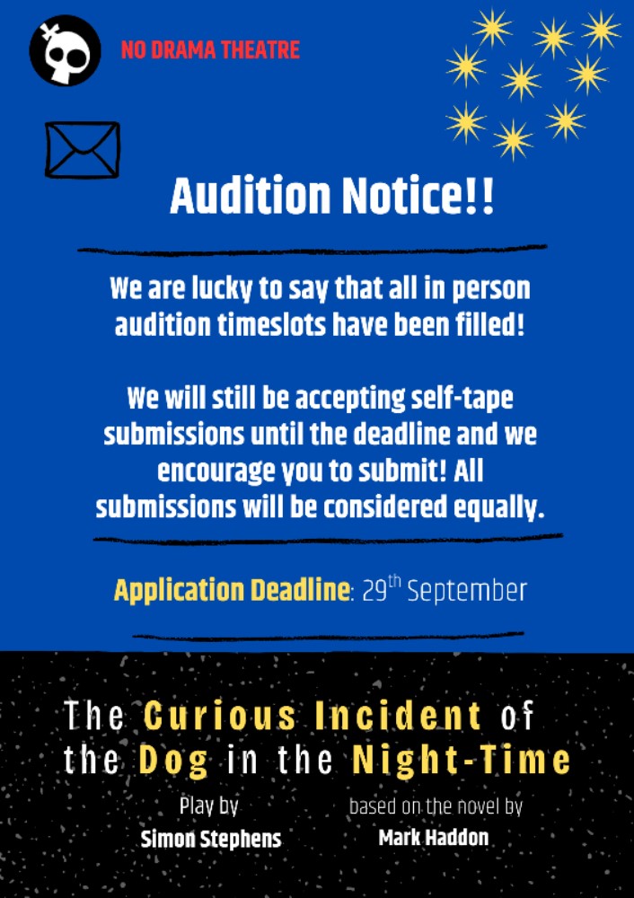 Read more about the article AUDITION NOTICE!